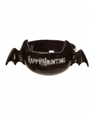 Bat "Happy Haunting" Candy Dish 