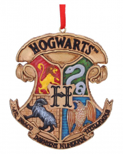 Harry Potter Hogwarts Crest Christmas Bauble 