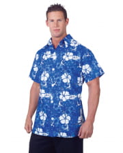 Blaues Hawaii Hemd Plus Size 