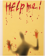 Help Me Halloween Decoration Foil 120x63cm