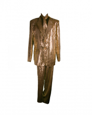 Men Suit With Sequins Gold