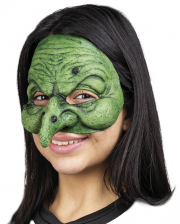 Grüne Hexen Halbmaske 