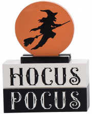 Halloween Holz Tischschild Hocus Pocus 