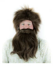 Caveman wig with beard 