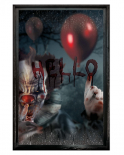 Fensterfolie Horror Clown 80x120cm 