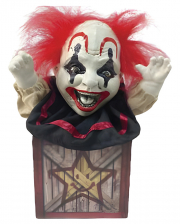 Halloween Clown in der Box Animatronic 27cm 