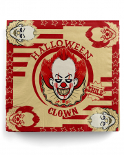Horror Clown Party Napkins 20 Pieces 
