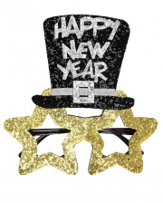 Happy New Year Glasses golden 