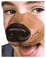 Dog Nose With Rubber Band 