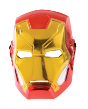 Metallic Iron Man Maske für Kinder 