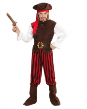 Piraten Kostüm Erwachsene, Piratenkostüm mit Piraten Perücke Schnurrbart  Herren Piratenkapitän Bandana Piraten Pistole Fernrohr Augenklappe Zubehör  für Karneval, Halloween, Piraten Party Kostüm : : Spielzeug