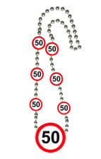 Chain traffic sign 50 
