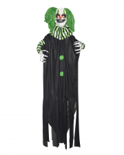 Horror Clown mit Grünen Haaren & LED Augen 