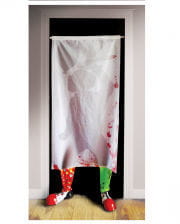 Horror Clown Vorhang mit Füßen 