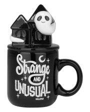 Spooky Geisterhaus Tasse mit Deckel KILLSTAR 