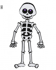 Halloween Skelett Deko für Kinder 