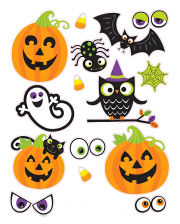 15-piece Child-friendly Halloween Stickers 