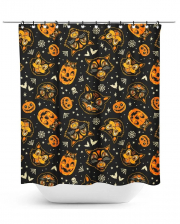 Traditioneller Halloween Duschvorhang
