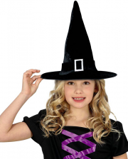 Classic Velvet Witch Hat For Kids 