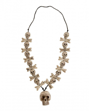 Knochen Halskette mit Totenköpfe 