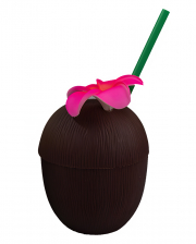 Coconut Cocktail Cup With Straw 650ml 