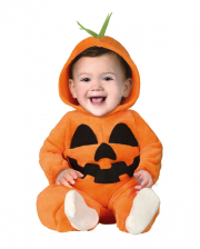 Pumpkin Plush Costume Jumpsuit For Toddlers 