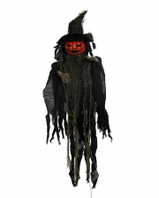 Pumpkin Scarecrow With Witch Hat Hanging Figure 59cm 