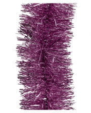 Lametta-Girlande in Violett 2,7m