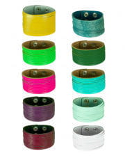 Lederarmband geschlitzt div. Farben