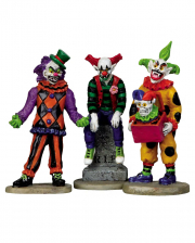 Lemax Spooky Town - Evil Sinister Clowns Set Of 3 