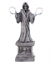 Totenkopf Tischlampe mit Wirbelsäule - Schädel Deko Figur Lampe