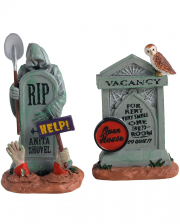 Lemax Spooky Town - Tombstone Set Of 2 