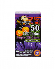 String Of Lights With 50 LEDs Purple 5m 