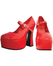 Rote Mary Jane Pumps 