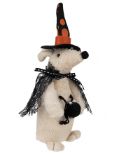 Plush Halloween Mouse With Spider 23cm 