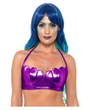 Mermaid Shell Bikini Top Purple 
