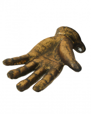 Brass Colored Hand Wall Sculpture 13,5cm 