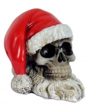 Mini Totenschädel mit Weihnachtsmütze 5,5cm 