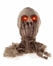 Mummy Skull With LED Eyes 50cm 
