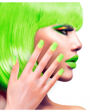 Airbrush Fingernägel Neon Grün 