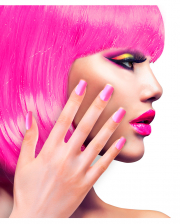 Airbrush Fingernägel Neon Pink 