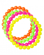 Neon Pearl Bracelet Set of 4 