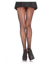 Fishnet pantyhose with seam Plus Size 