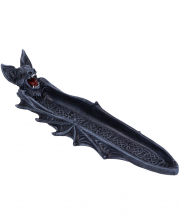 Night Wing Gothic Bat Incense Holder 29cm 