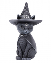 Occult Cat Figure With Witch Hat 30cm 