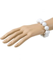 Perlenarmband Weiss