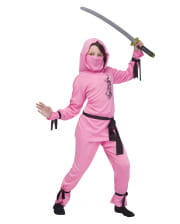 Ninja Mädchen Kostüm pink