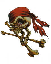 Piraten Tattoo Rotes Bandana