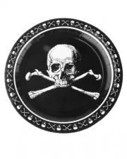 Piraten Totenschädel Pappteller 