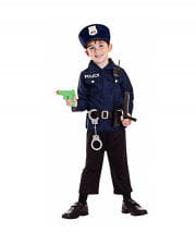 7-piece Police Toddler Costume 96-160 Cm 
